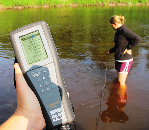 water quality monitoring in St. Louis River
