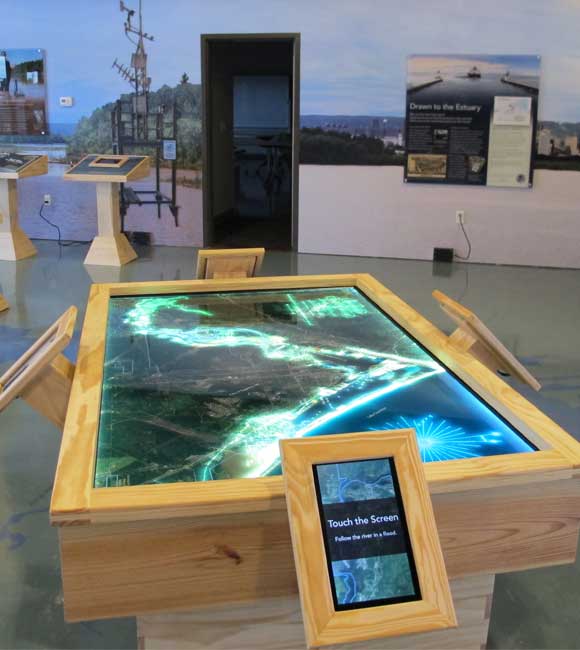 interactive exhibits at Lake Superior Estuarium