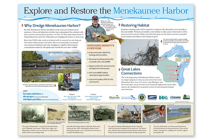 Explore and Restore Menekaunee Harbor poster