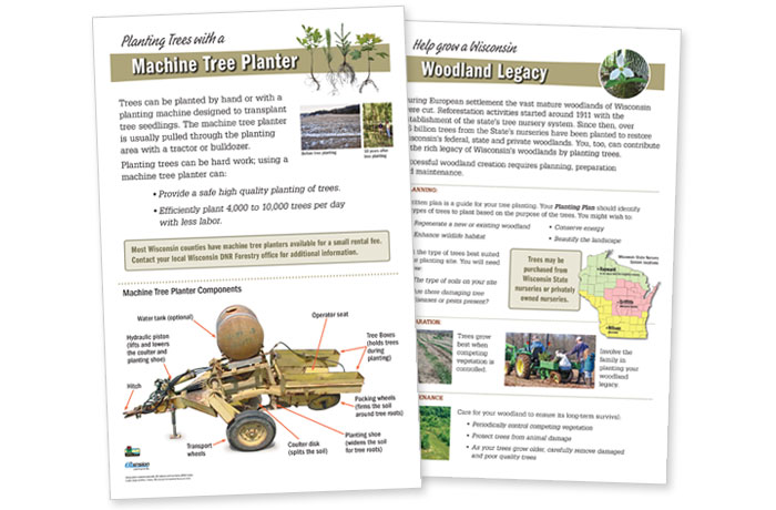 Planting Trees with a Machine Tree Planter fact sheet