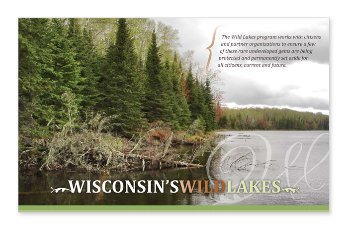 Wisconsin wild lakes booklet